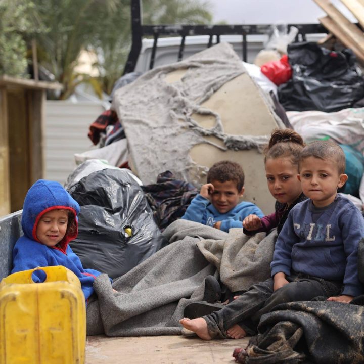 enfants déplacement attaques rafah