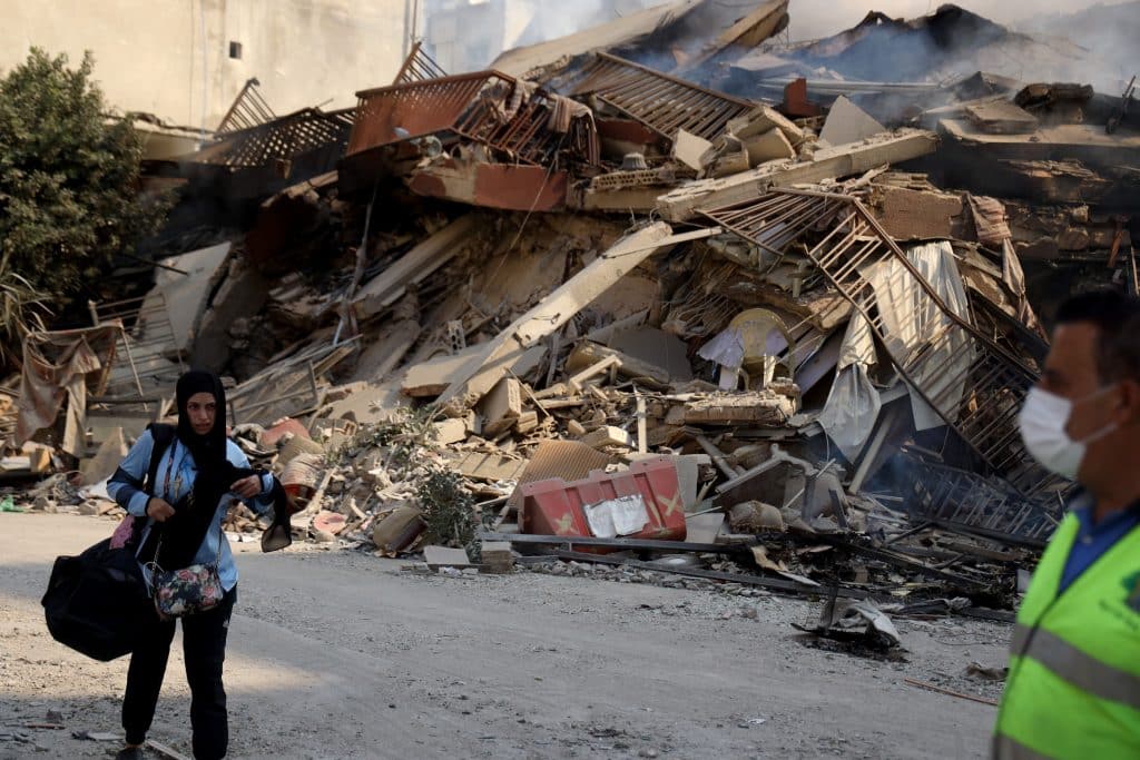 Les images sont sans équivoque. Dans le sud du Liban, des maisons entières ont été détruites par les frappes aériennes © UNICEF/UNI655546/al Mussawir - Ramzi Haidar