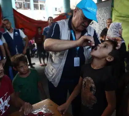 Reprise de la campagne de vaccination contre la polio dans le nord de Gaza