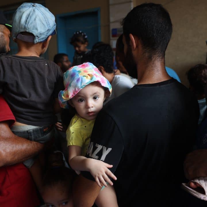 gaza enfant vaccination polio