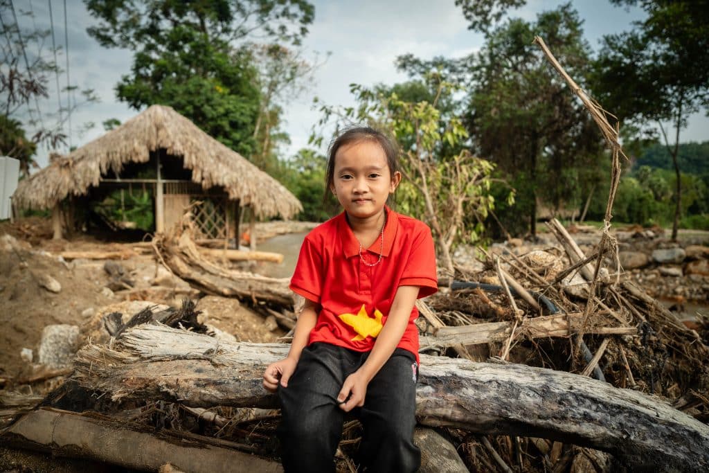 Le 7 septembre 2024, le typhon Yagi, la tempête la plus violente qu'ait connue le Vietnam depuis 70 ans, a affecté 14 provinces du nord et bouleversé la vie de millions d'enfants et de familles. ©UNICEF/UNI664896